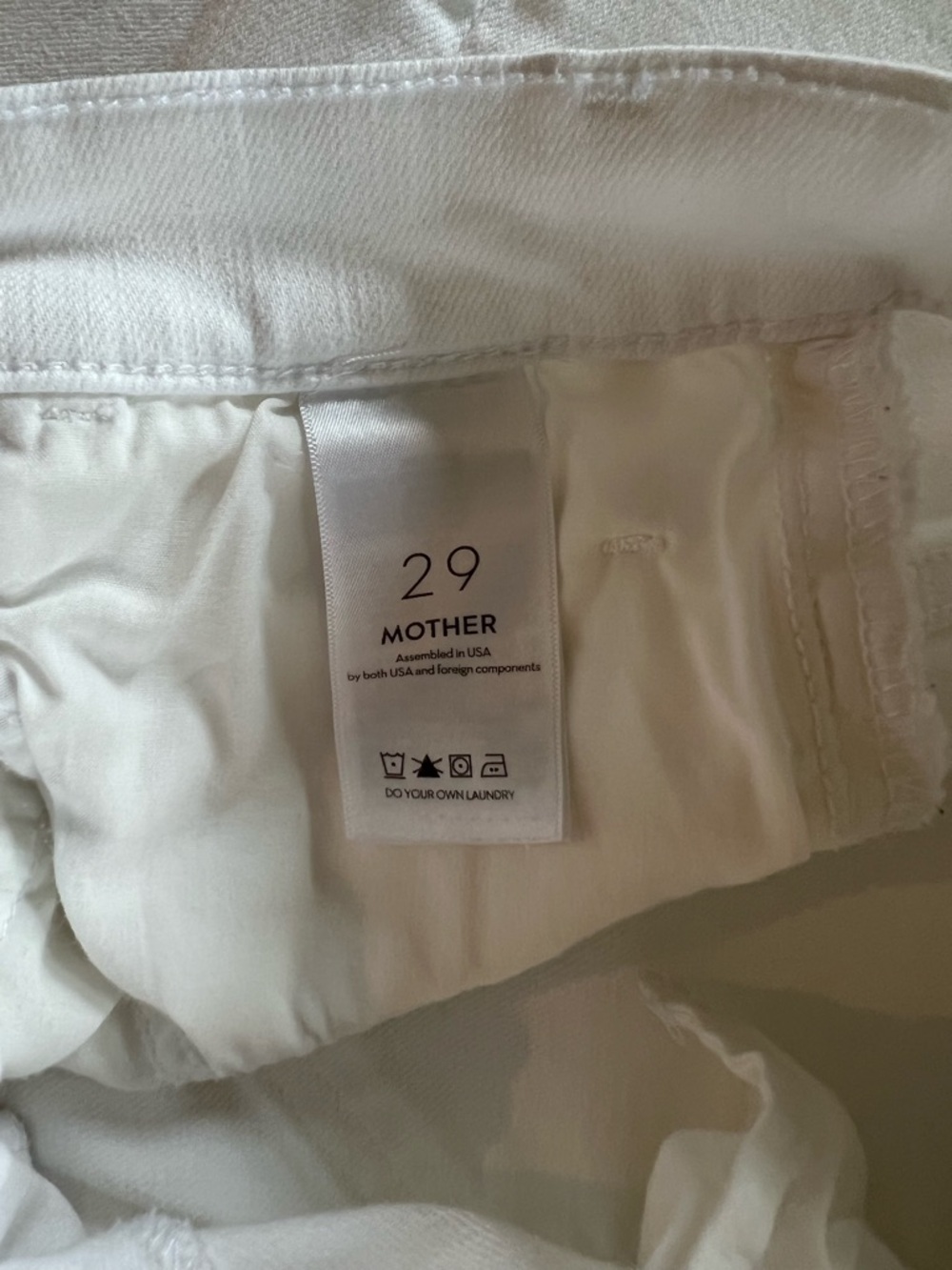 MOTHER White Hustler Ankle Fray Pants - Picture 5 of 8